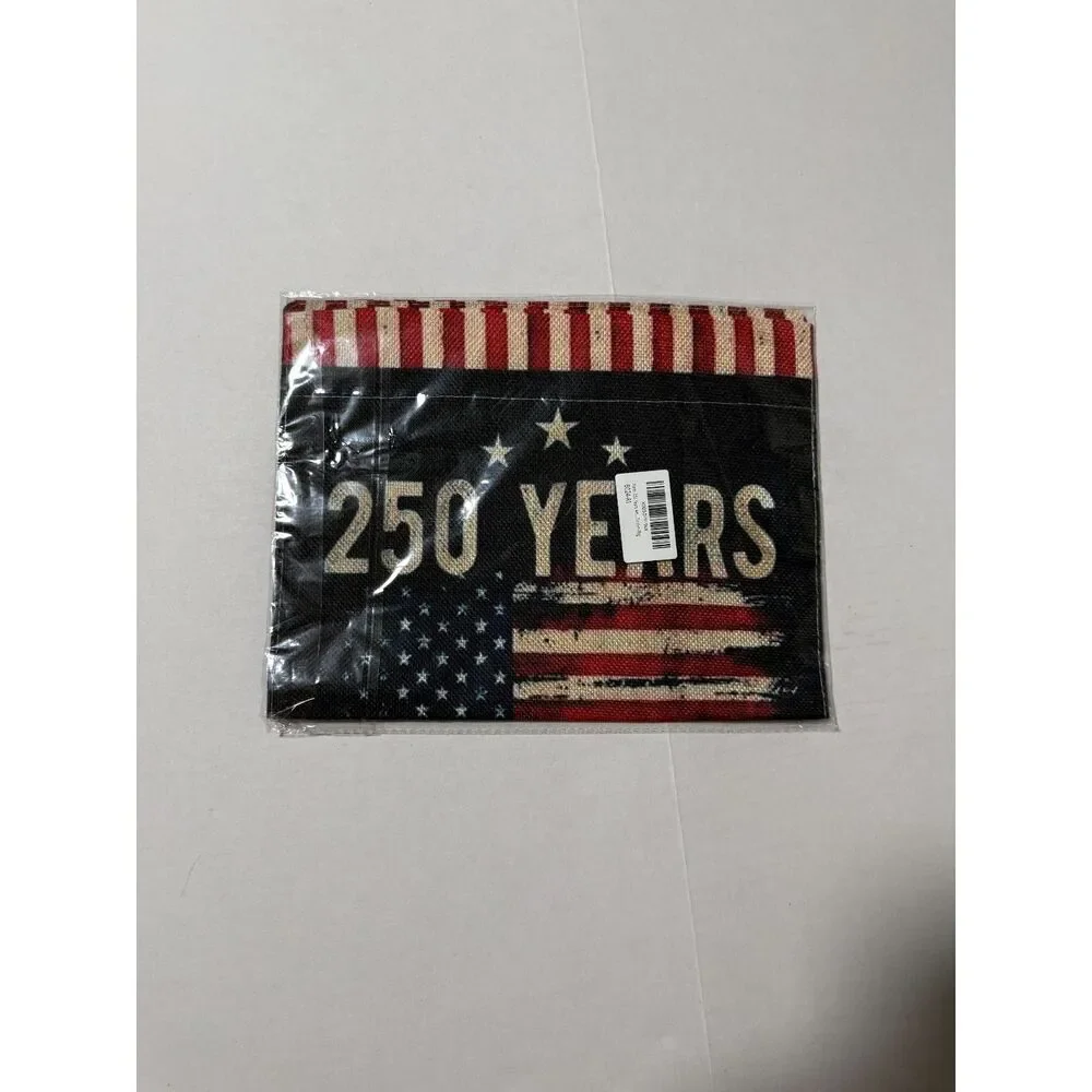 250th Anniversary USA Bundle: 1.5x3' Bunting Flag & 12x18